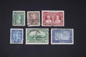 Canada POSTAGE STAMP SET OF 5 USED #211-216 - Picture 1 of 2