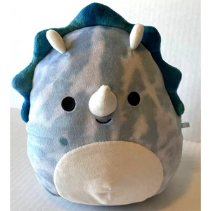Jerome Squishmallow Triceratops dinosauro tinto in cravatta blu 8" - Foto 1 di 7