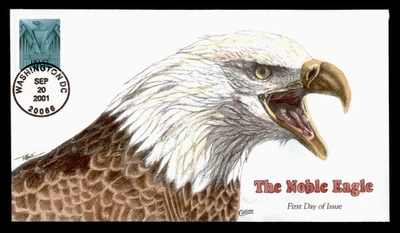 DR WHO 2001 FDC EAGLE COLLINS HAND PAINTED w14801 - Image 1 of 2