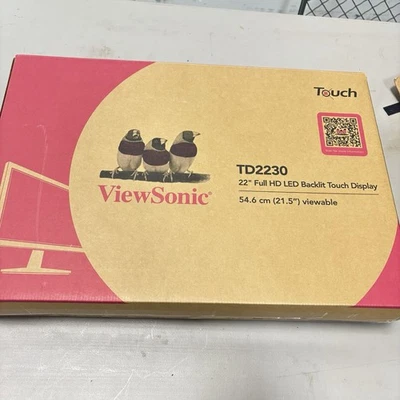 ViewSonic TD2230 22in Full HD Backlit Touch Display Monitor New - Image 1 of 3