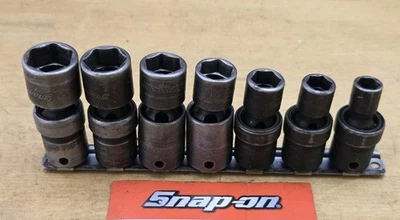 Snap On 207IPFY - 3/8" Drive 7 Pc SAE Shallow 6Pt Impact Swivel Socket Set - Image 1 of 4