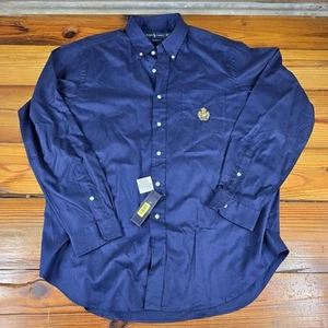 POLO RALPH LAUREN Men's Classic Fit Oxford Button Down Shirt NAVY Size XL NWT - Picture 1 of 13
