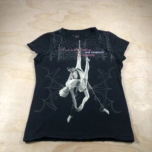 A4593 Cirque du Soleil Women's Graphic Tee Amour T Shirt Size Large Black Top - Picture 1 of 9