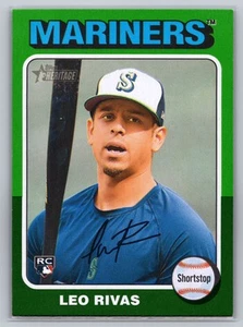 2024 Topps Heritage #711 Leo Rivas Green Border - Picture 1 of 2