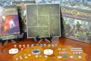 LotR JOURNEYS IN MIDDLE-EARTH Board Game PARTS - Box BANNERS Tokens PERSON Rules - Picture 1 of 27