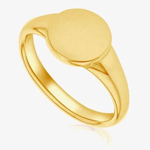 Gold Plated Sterling Silver Signet Ring 8.81.0390 - Imagen 1 de 1