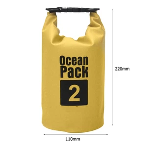15-2L Swimming Waterproof Dry Bag Outdoor Floating Trekking Beach Backpack PVC T - Picture 1 of 40