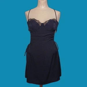 Prinzessin Polly Hasel Cut Out Minikleid schwarz Spitzenborte Bügel Raffung 4 - Bild 1 von 7