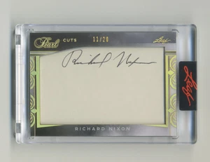 2025 Leaf Pearl Multi-Sport RICHARD NIXON CUT SIGNATURE 11/20. - Picture 1 of 2