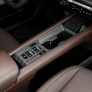 For Hyundai IONIQ 6 Matte Wood Grain Central Console Gear Shift Panel Cover Trim - Picture 1 of 6
