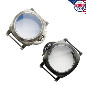 Caja de reloj 44 mm 316L acero estéril ajuste ETA6497 6498 ST3600 movimiento de cuerda manual - Imagen 1 de 10