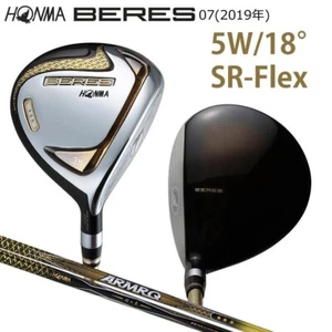 HONMA BERES 07 3-Star 5W 18° Fairway Wood RH ARMRQ42 SR Flex 3S Shaft Japan 2019 - Picture 1 of 8