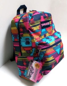 Mochila retro estilo Trailmaker 17" bolso multicolor de viaje escolar bolso multicolor - Imagen 1 de 7