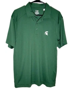 Camisa polo Michigan State Spartans de Cutter & Buck | Poliéster para hombre pequeña - Imagen 1 de 9