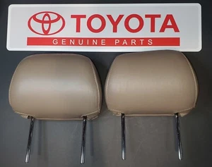 96 97 98 99 00 01 02 GENUINO TOYOTA 4RUNNER REPOSACABEZAS DELANTERO LIMITADO CUERO BRONCEADO - Imagen 1 de 16
