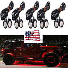 Car Truck LED Underglow Light 10PCS LED Rock Light RED LED Underbody Lamp Kit