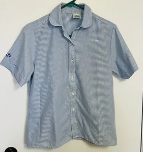 Vintage 1990’s LJS Long John Silver’s Employee Short Sleeve Work Shirt Sz M *EUC - Picture 1 of 10