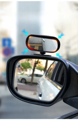 Espejo retrovisor de punto ciego lateral gran angular ajustable 360° para estacionamiento auxiliar Foto 1 de 4