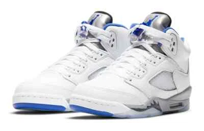 GS Brand New Jordan 5 Retro 'White Stealth' Fashion Sneakers [440888 140] - Image 1 of 4