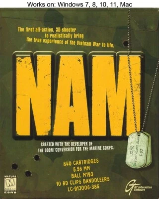 NAM PC Mac Game 1998 GT Interactive Windows 10 11 - Image 1 of 2