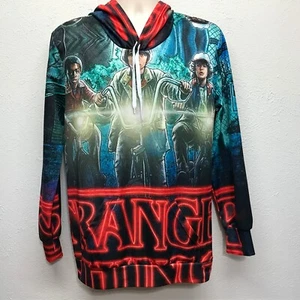 Unbranded Stranger Things Allover Print Hoodie Youth Juniors Size XL Polyester - Picture 1 of 3