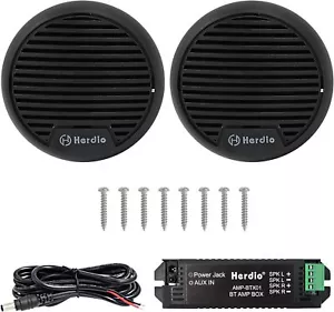 Altavoces Herdio 3" Marine BT Impermeable Exterior Altavoz Estéreo con Amplificador BT - Imagen 1 de 26