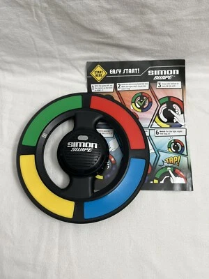 Simon Swipe Electronic Handheld Memory Game Hasbro 2013 with Instructions, Works - Image 1 of 4