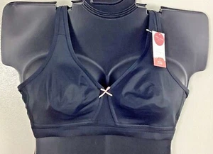 42B Cacique Lane Bryant No Wire Cooling Collection Bra  BLACK Plus Size NWT - Picture 1 of 13
