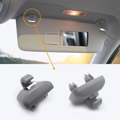 Interior Sun Visor Hook Clip Bracket 2-Pack for Audi A1 A3 A4 A5 Q3 Q5 OEM Foto 1 de 4