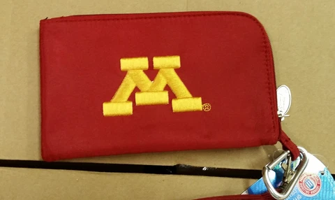 Minnesota Golden Gophers ID Wallet Wristlet Cell Phone Case Charm 14 Purse Cover