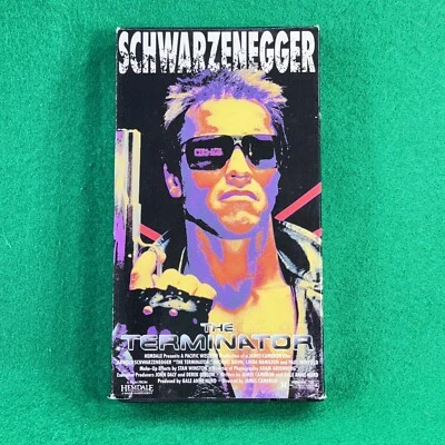 The Terminator (VHS, 1984) Arnold Schwarzenegger, Linda Hamilton HTF Hemdale - Image 1 of 4