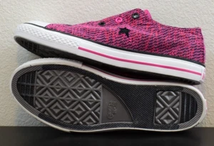 NEU Mädchen Converse One Star Größe 6Y rosa/schwarz/weiß Turnschuhe Slipper Schuhe - Bild 1 von 6