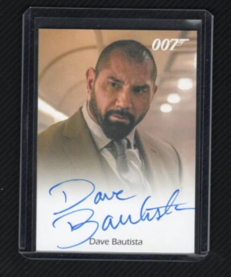 Tarjeta autógrafa automática Spectre 2016 de James Bond Archives Dave Bautista como Mr. Hinx Foto 1 de 4