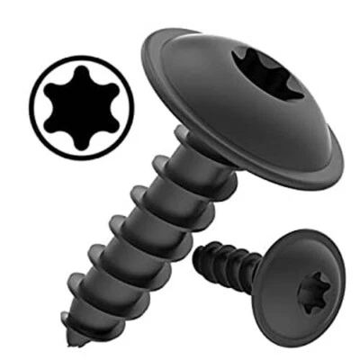 STERLING TORX Black Self Tapping Screws Flanged Pan Head TX Tapper BS4174 Car Panel Qy 10