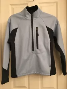 Women's REI Light Blue & Gray 1/2 Zip Pullover Jacket Size Small - Picture 1 of 6