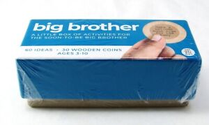 The Idea Box Kids BIG BROTHER Set of 30 2-sided Wood Activity Coins NEW