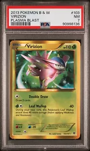 PSA 7 - 2013 Pokemon B & W VIRIZION Plasma Blast #103 (8136) - Picture 1 of 2