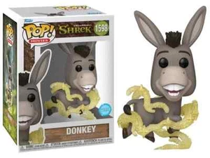 DREAMWORKS SHREK - DONKEY GLITTER 3.75" POP VINILO FIGURA FUNKO POP PELÍCULAS - Imagen 1 de 3