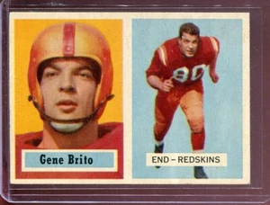 1957 Topps Football # 48 Gene Brito NM Near Mint - Picture 1 of 2
