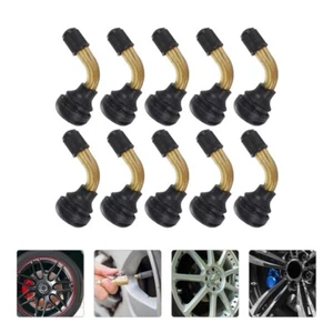 10 Pcs Angled Tire Valve Stem Motorcycle Tyre Tubeless Valves Vacuum Car - Picture 1 of 12