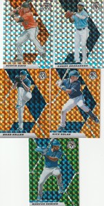 2021 Panini Mosaic PRIZM LOT OF 5 PARALLEL BASE CARDS,AUSTIN HAYS,BRAD KELLER