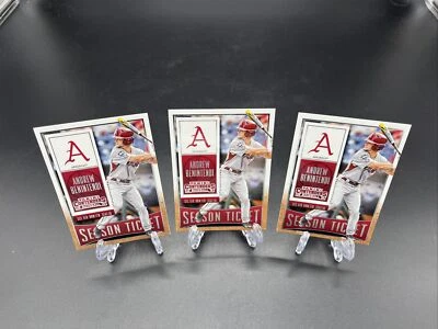2015 Panini Contenders Season Ticket Andrew Benintendi #8 Arkansas Lot Of 3-*216 - Image 1 of 4