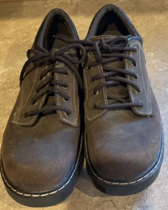 Oxford donna Skechers taglia 10 marrone scuro, SN45120, pelle, lacci, ottimo - Foto 1 di 7