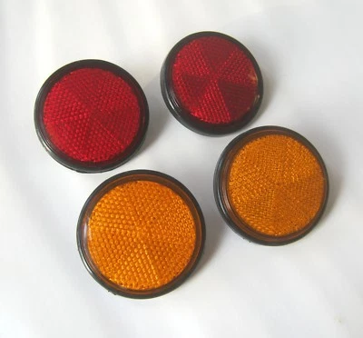 YAMAHA CHAPPY LB50 LB80 GT1 GT50 GT80 MX80 RX50 XS1 отражатель комплект 59 мм - 1 x пара - Изображение 1 из 3