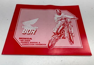 NOS 1989 CR80R Honda Genuine OEM Owner's Owners Manual Competition Handbook - Picture 1 of 14