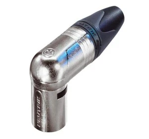 Neutrik NC3MRX Right Angle Male XLR Cable Connector 3 Pole Silver - Picture 1 of 1