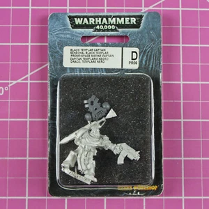 Warhammer 40K Black Templar Captain NIB Metal - OOP Space Marine Templars Draco - Picture 1 of 1