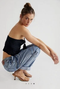 Free People One Teaspoon Cargo Motion Jeans in Berlin Blue Size 23 - Picture 1 of 13