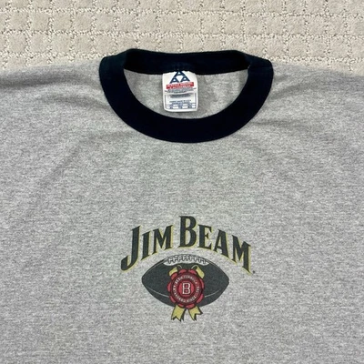 Camiseta De Colección Y2K Jim Beam Bourbon Fútbol Talla XL “The Stuff Inside Matters Most” Foto 1 de 4