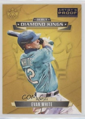 2021 Panini Diamond Kings Debut Artist Proof Blue Evan White #DDK-SM Rookie RC - Image 1 of 2